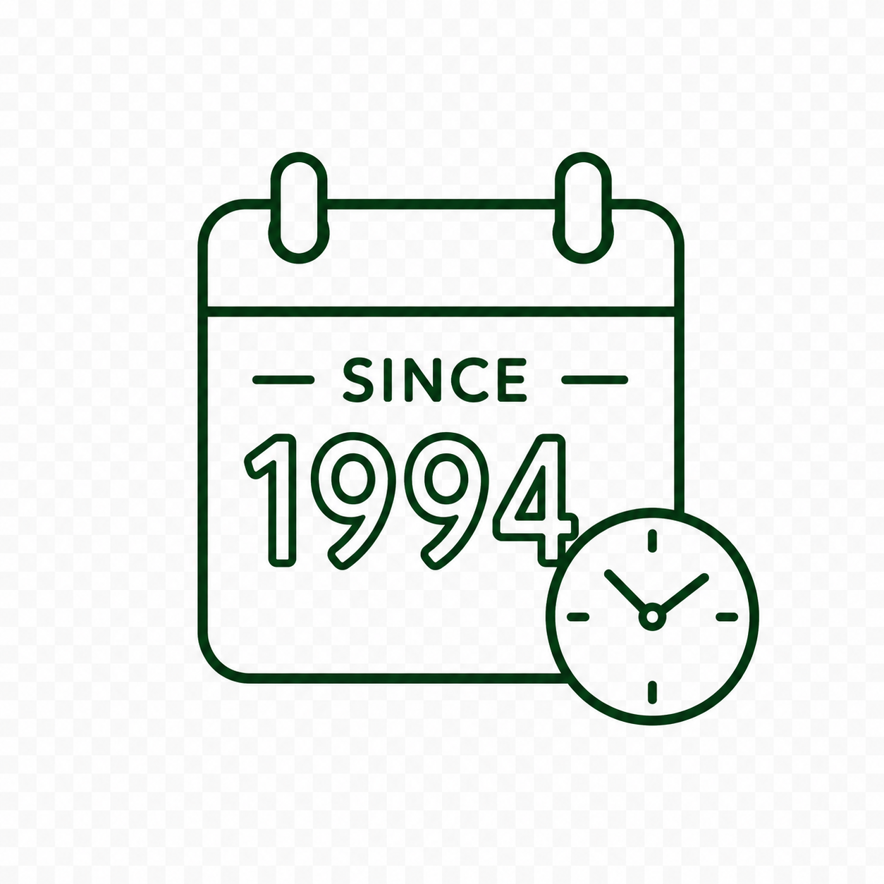 Kalender mit Uhr seit 1994